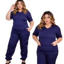 Pijama Cirúrgico Conjunto Hospitalar Liso-scrub Jogger Sj -02