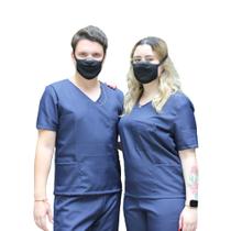 Pijama Cirúrgico Conjunto Hospitalar UnissexOxford Marinho M