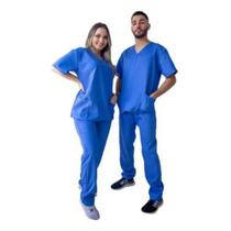 Pijama Cirurgico em Oxford Azul Pijama Cirurgico em Oxford Azul