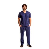 Pijama Cirúrgico Gabardine Marinho Blanco Raro Pijama Cirúrgico Gabardine Marinho Blanco Raro
