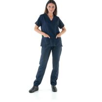 Pijama Cirúrgico Scrub Hospitalar Médico Plus Size Gabardine Com Bolso Várias Cores Ph - S