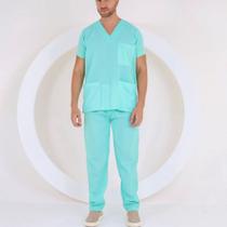 Pijama Cirúrgico Scrub Masculino Veterinário Conjunto Plus Size G2 Ph - S