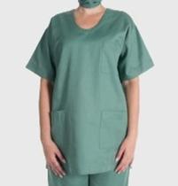 Pijama Cirúrgico Verde Unissex Blusa e Calça P
