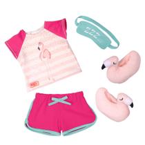 Pijama Com Tapa Olho E Pantufas - Our Generation Pijama Com Tapa Olho E Pantufas - Our Generation