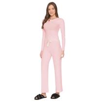 Pijama Comfort Get Comfy Malha Canelado Light