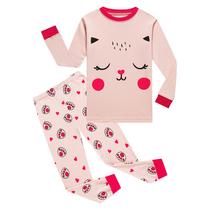 Pijama Comprido Infantil Menina Algodão Manga Longa Smile