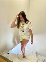 Pijama Conjunto em Malha 100% Algodão estampa em Pug - Pijamas Lunar