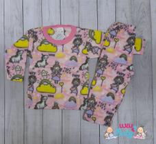 Pijama Conjunto Soft Menino Menina Inverno Tamanho p ao 14 infantil juvenil