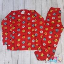 Pijama Conjunto Soft Menino Menina Inverno Tamanho p ao 14 infantil juvenil