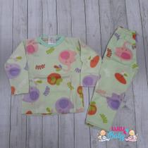 Pijama Conjunto Soft Menino Menina Inverno Tamanho p ao 14 infantil juvenil