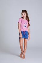 Pijama Coqueiro - Rosa e Azul Pijama Coqueiro - Rosa e Azul