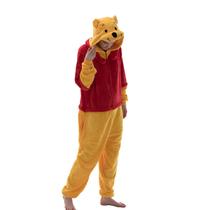 Pijama COSUSKET Bear Onesie Flanela Vermelha Amarela Pijama COSUSKET Bear Onesie Flanela Vermelha Amarela