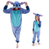 Pijama COSUSKET Stitch, macacão de flanela, fantasia para animais Pijama COSUSKET Stitch, macacão de flanela, fantasia para animais