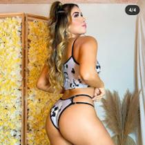 Pijama Cropped com shortinho 3 peças