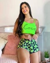 Pijama Cropped de alcinha