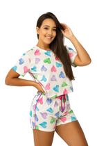 Pijama Cropped Feminino Corpo Sensual -