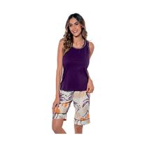 Pijama Curto Bermudoll Feminino Firantela DeMillus 220710