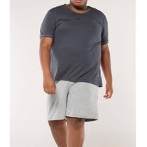 Pijama Curto Chumbo/Mescla KPR 173004 100% Algodão - Plus Size