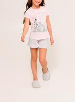 Pijama Curto Daisy Days 49.38.0031 Infantil Mood Babados Algodão T. 04/08
