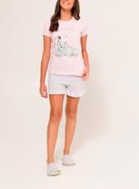 Pijama Curto Daisy Days 50.38.0019 Juvenil Mood Babados Algodão T. 10/14