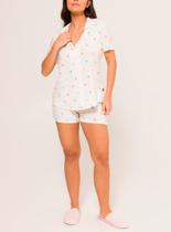 Pijama Curto Daisy Days 51.38.0061 Feminino Americano Estampado Viscolycra T. P/GG