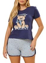 Pijama Curto Daisy Days 51.38.0075 Feminino Urso Algodão T. P/GG Pijama Curto Daisy Days 51.38.0075 Feminino Urso Algodão T. P/GG