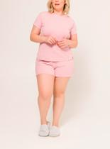Pijama Curto Daisy Days 88.38.0031 Plus Size Canelado Viscose T. G1/G3 Pijama Curto Daisy Days 88.38.0031 Plus Size Canelado Viscose T. G1/G3