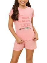 Pijama Curto Daisy Days & Borth 49.38.0036 Infantil Estampa Luas Algodão T. 04/08 Pijama Curto Daisy Days & Borth 49.38.0036 Infantil Estampa Luas Algodão T. 04/08