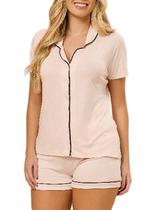 Pijama Curto Daisy Days & Borth 51.38.0082 Feminino Estilo Americano Viscolycra T. P/GG