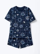 Pijama Curto Hering 565Z Infantil Estampado Meia Malha T. 04/10 Pijama Curto Hering 565Z Infantil Estampado Meia Malha T. 04/10