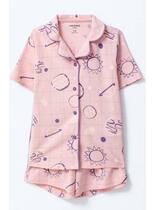 Pijama Curto Hering 56E7 Infantil Americano Estampado Meia Malha T. 04/10 Pijama Curto Hering 56E7 Infantil Americano Estampado Meia Malha T. 04/10