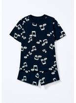 Pijama Curto Hering 56KW Infantil Algodão T.04/14