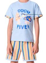 Pijama Curto Hering 56LR Infantil Algodão T.04/14