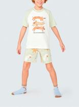 Pijama Curto Hering 56MZ Infantil Interativo Algodão T. 04/14 Pijama Curto Hering 56MZ Infantil Interativo Algodão T. 04/14