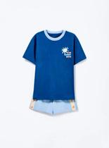 Pijama Curto Hering 56ZZ Infantil Estampado Meia Malha T. 04/10