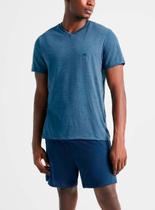 Pijama Curto Hering 7613 Masculino Gola V Algodão T. P/XXG