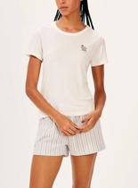 Pijama Curto Hering 7BYQ Feminino Estampas Algodão T. P/XG