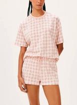 Pijama Curto Hering 7CMV Feminino Estampado Algodão T. P/XG Pijama Curto Hering 7CMV Feminino Estampado Algodão T. P/XG