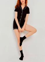 Pijama Curto Hering 7CYG Feminino Americano Algodão T. P/XG Pijama Curto Hering 7CYG Feminino Americano Algodão T. P/XG