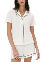 Pijama Curto Hering 7CYG Feminino Americano Algodão T. P/XG