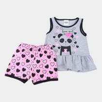Pijama Curto Infantil Duzizo Brilha no Escuro Good Nitht Feminino Pijama Curto Infantil Duzizo Brilha no Escuro Good Nitht Feminino