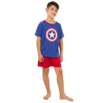 Pijama Curto Infantil Masculino de Heróis