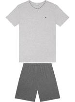 Pijama Curto Malwee 1000122469 Masculino Gola V Viscose T. P/XGG