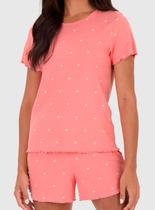 Pijama Curto Malwee 1000128767 Feminino Estampa Poá Algodão T. P/XGG Pijama Curto Malwee 1000128767 Feminino Estampa Poá Algodão T. P/XGG
