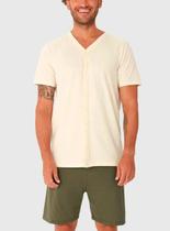 Pijama Curto Malwee 1000130741 Masculino Com Botões Malha Algodão T. P/XGG Pijama Curto Malwee 1000130741 Masculino Com Botões Malha Algodão T. P/XGG