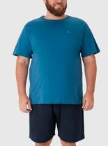 Pijama Curto Malwee 1000130765 Masculino Plus Size Gola Redonda Malha Algodão T. G1/G4 Pijama Curto Malwee 1000130765 Masculino Plus Size Gola Redonda Malha Algodão T. G1/G4