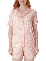 Pijama Curto Malwee 1000133195 Feminino Americano Viscose Stretch T. P/XGG