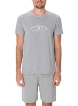 Pijama Curto Malwee 1000133219 Masculino Estampado Viscose Stretch T. P/GG Pijama Curto Malwee 1000133219 Masculino Estampado Viscose Stretch T. P/GG