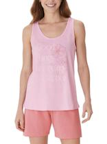 Pijama Curto Malwee 1000133634 Feminino Estampado Meia Malha Algodão T. P/XGG