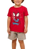 Pijama Curto Marvel 61.27.0003 Infantil Homem Aranha Meia Malha T. 02/03 Pijama Curto Marvel 61.27.0003 Infantil Homem Aranha Meia Malha T. 02/03